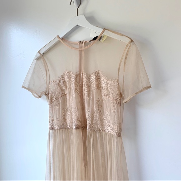 Forever 21 Dresses & Skirts - Forever 21 Sheer Lace Midi Boho Dress